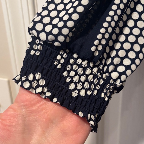 Women’s navy blue and white short sleeve maxi dress size XS NWT - Picture 6 of 11